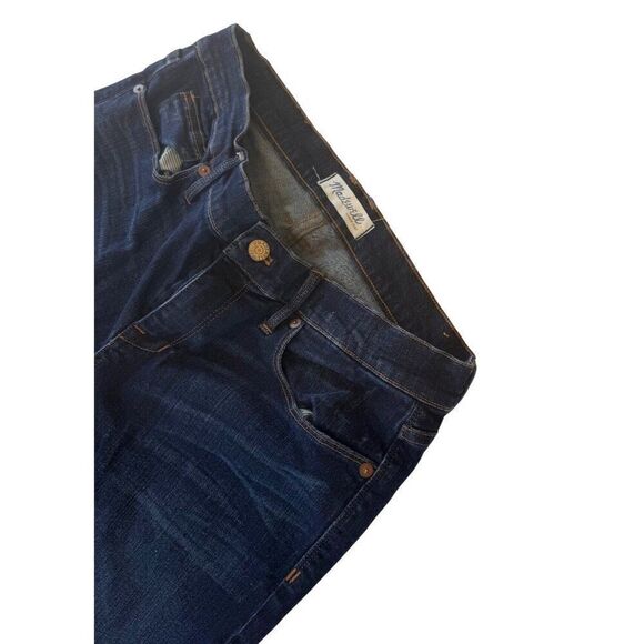 Madewell Mid-Rise Skinny Jeans Dark Wash Sz 30 EUC Stretch Preppy Classic Dark - Picture 5 of 9